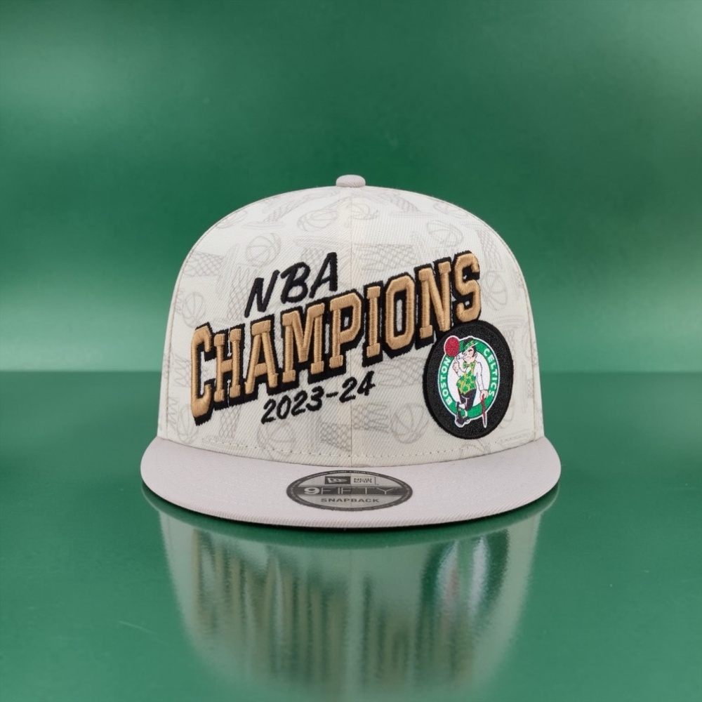 Boston Celtics New Era 2024 NBA Finals Champions Locker Room 9FIFTY Snapback Hat